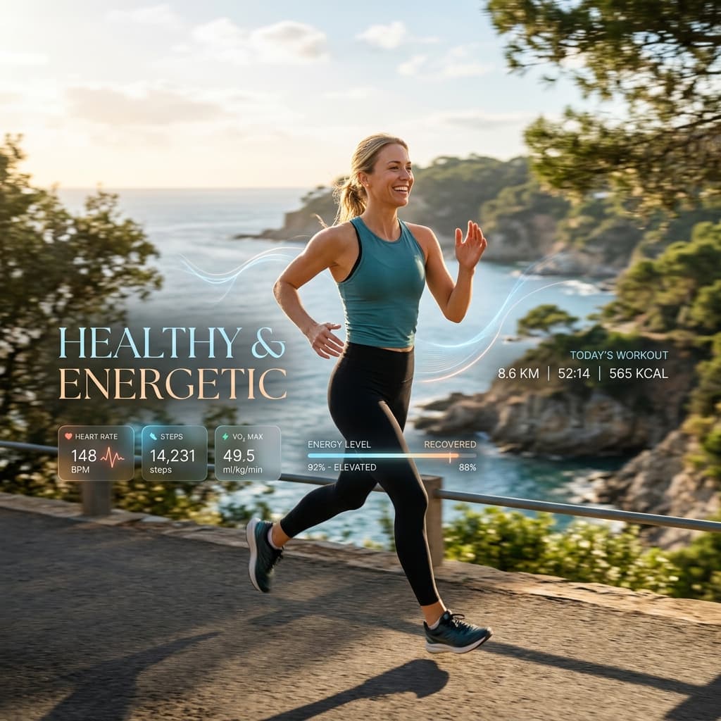 A diverse group of people feeling healthy and energetic