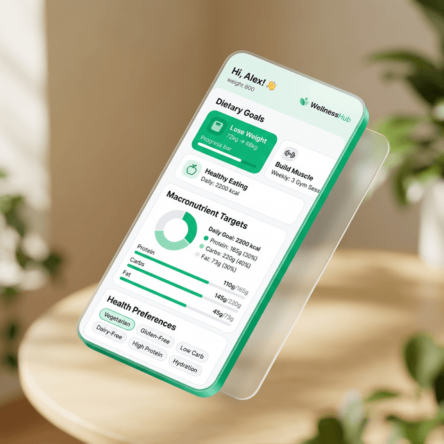 Dietary goals and target setup